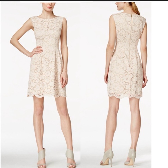 Vince Camuto Dresses & Skirts - Vince Camuto Cream Lace Mini Dress